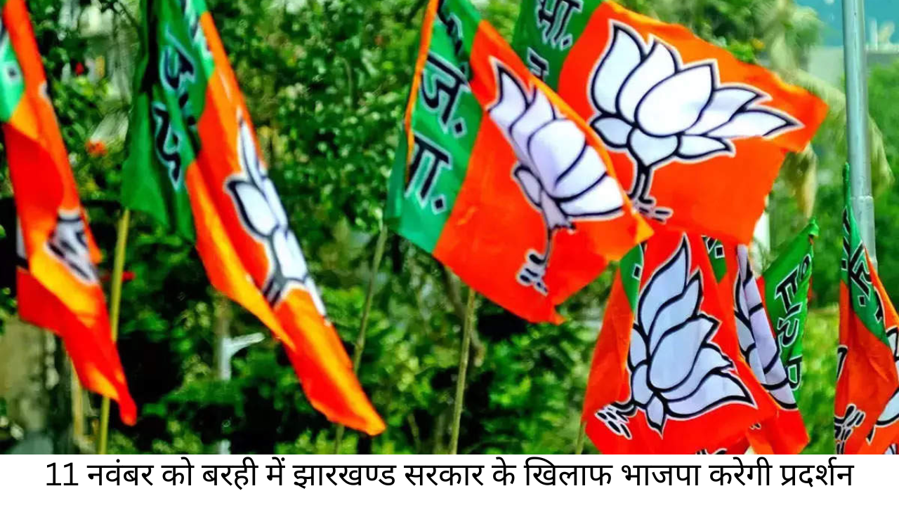 11 नवंबर को बरही में झारखण्ड सरकार के खिलाफ भाजपा करेगी प्रदर्शन