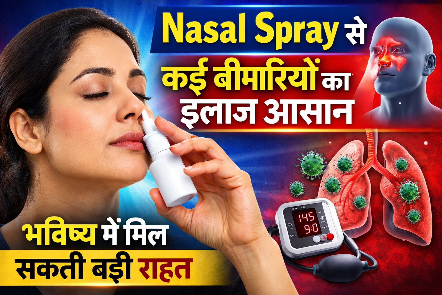 नेजल स्प्रे से कई बीमारियों का इलाज आसान, भविष्य में मिल सकती बड़ी राहत