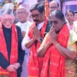 जमशेदपुर के कदमा मरीन ड्राइव में राष्ट्रपति द्रौपदी मुर्मू ने श्री जगन्नाथ आध्यात्मिक एवं सांस्कृतिक केंद्र की आधारशिला रखी। कार्यक्रम में राज्यपाल, मुख्यमंत्री और केंद्रीय मंत्री मौजूद रहे।