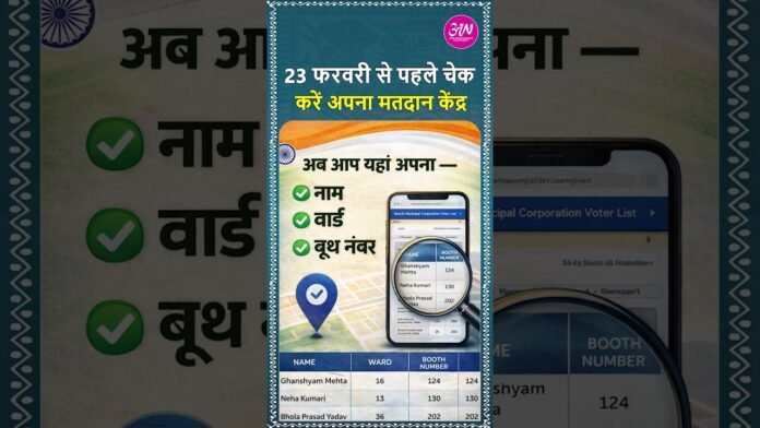 23 फरवरी वोटिंग — अपना बूथ ऐसे ढूंढें (1 मिनट में)#NikayChunav#Voting2026#VoterList#ElectionUpdate#
