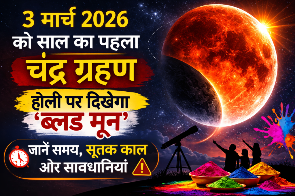 3 March 2026 lunar eclipse on Holi