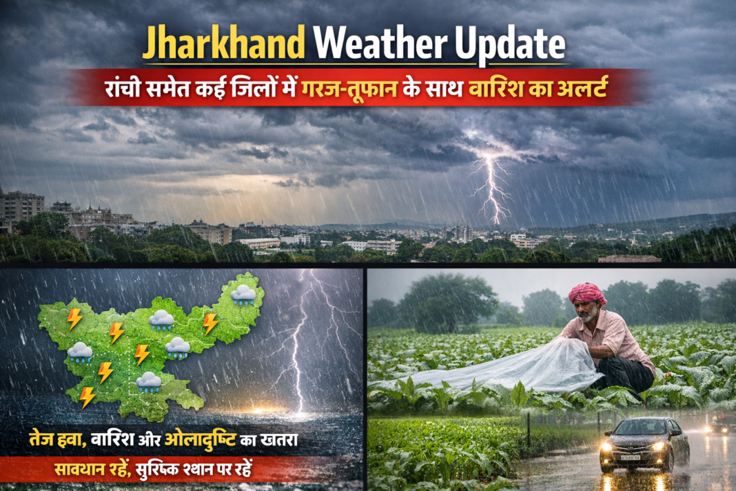 Weather Update: झारखंड में बदलेगा मौसम का मिजाज, रांची समेत कई जिलों में गरज-तूफान के साथ बारिश का अलर्ट