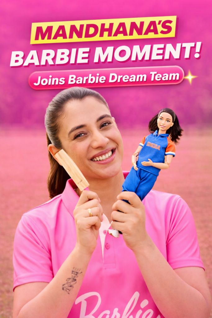 Smriti Mandhana Barbie Doll