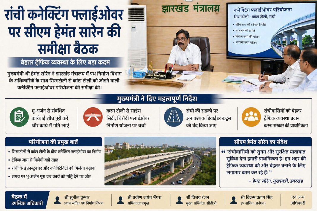 ranchi connecting flyover project