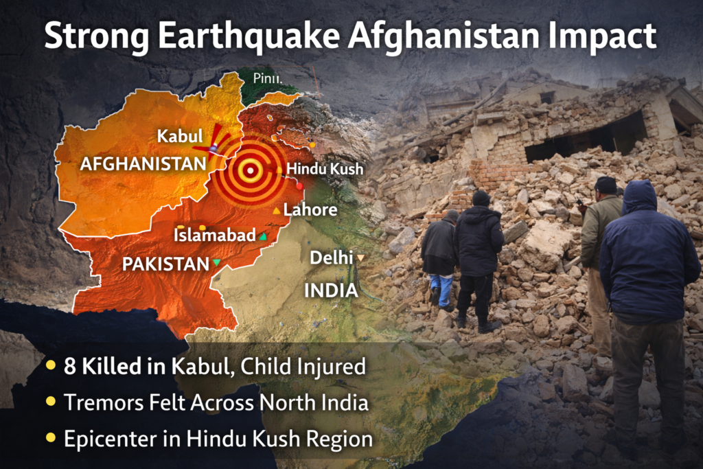 strong earthquake Afghanistan impact