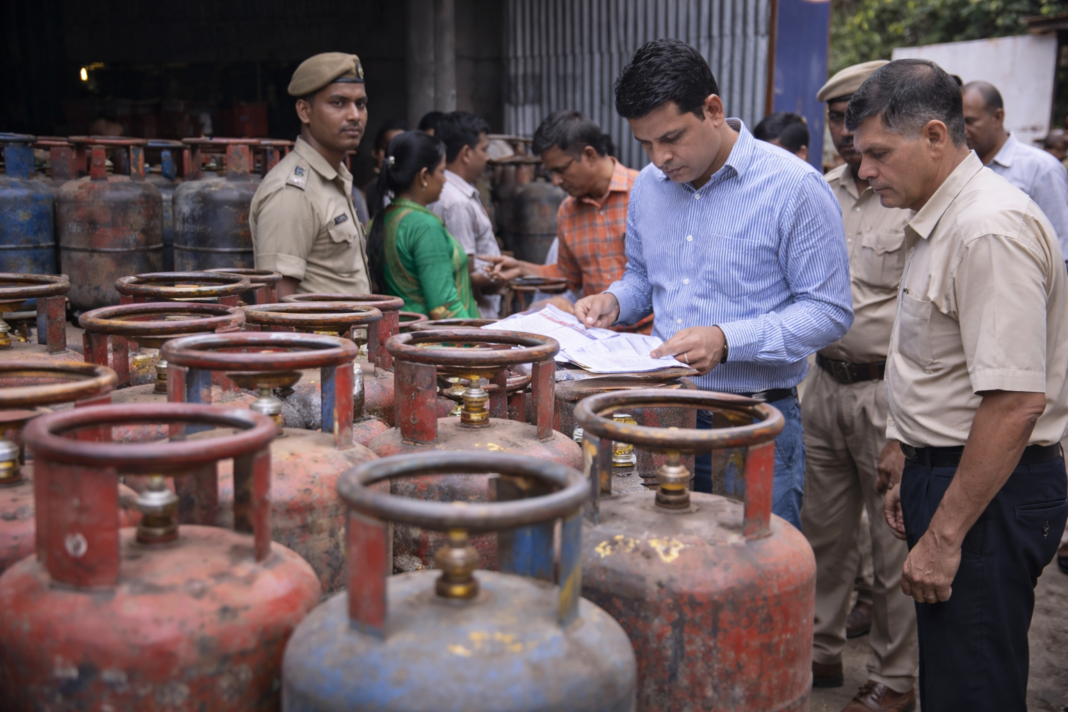 देवघर में गैस शिकायतों पर प्रशासन सक्रिय, मां तारा एजेंसी में औचक निरीक्षण गया LPG complaint Deoghar Jharkhand