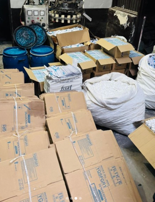 Fake toothpaste Delhi raid