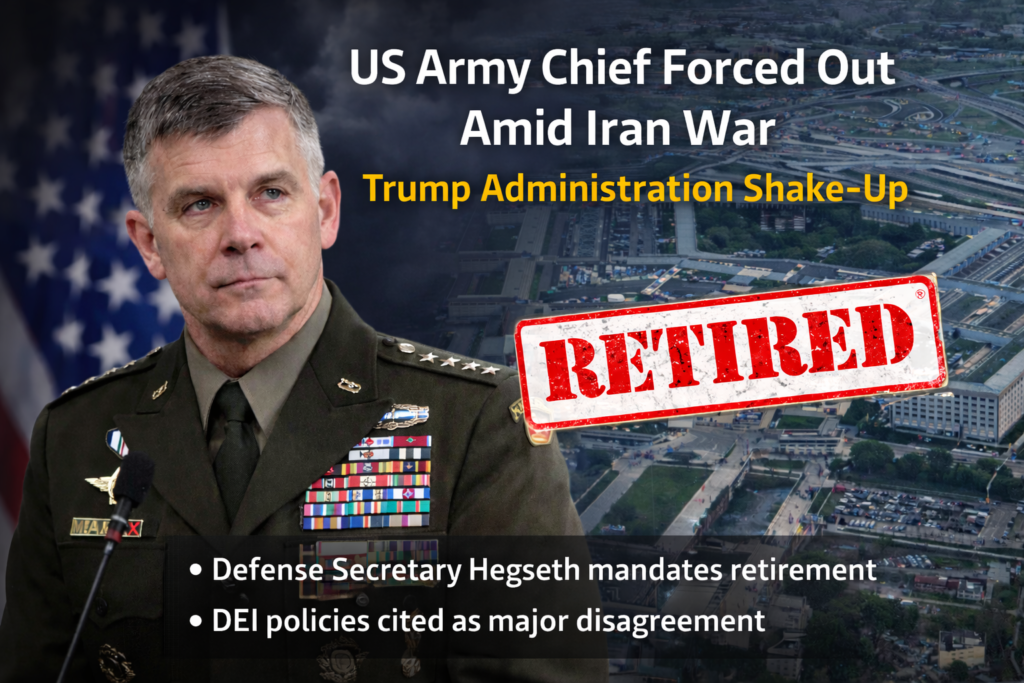 US Army Chief forced retirement