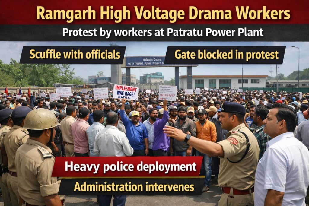  Ramgarh high voltage drama workers