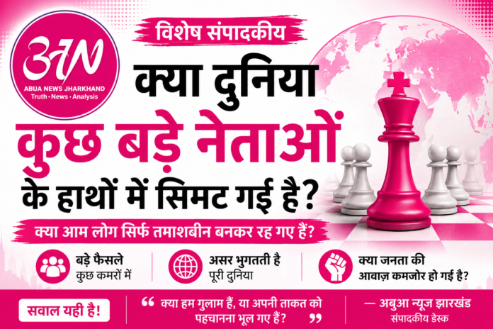 क्या दुनिया कुछ बड़े नेताओं के हाथों में सिमट गई है? क्या आम लोग सिर्फ तमाशबीन बनकर रह गए हैं?