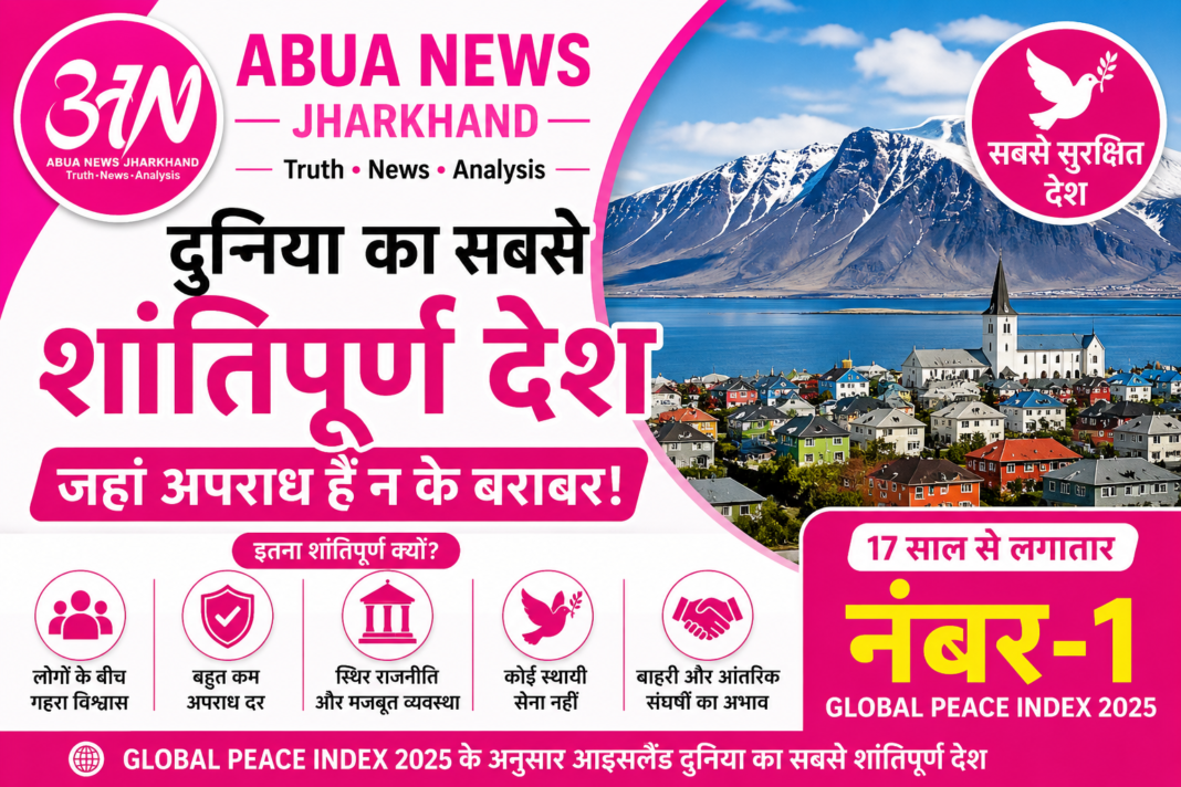 दुनिया का सबसे शांतिपूर्ण देश: जहां अपराध हैं न के बराबर, 17 साल से कायम है नंबर-1 की बादशाहत