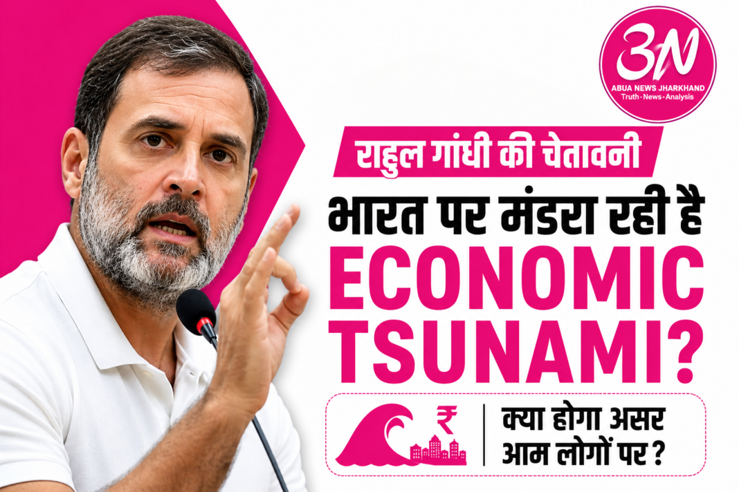 क्या भारत की ओर बढ़ रही है Economic Tsunami? राहुल गांधी की चेतावनी का क्या मतलब है?