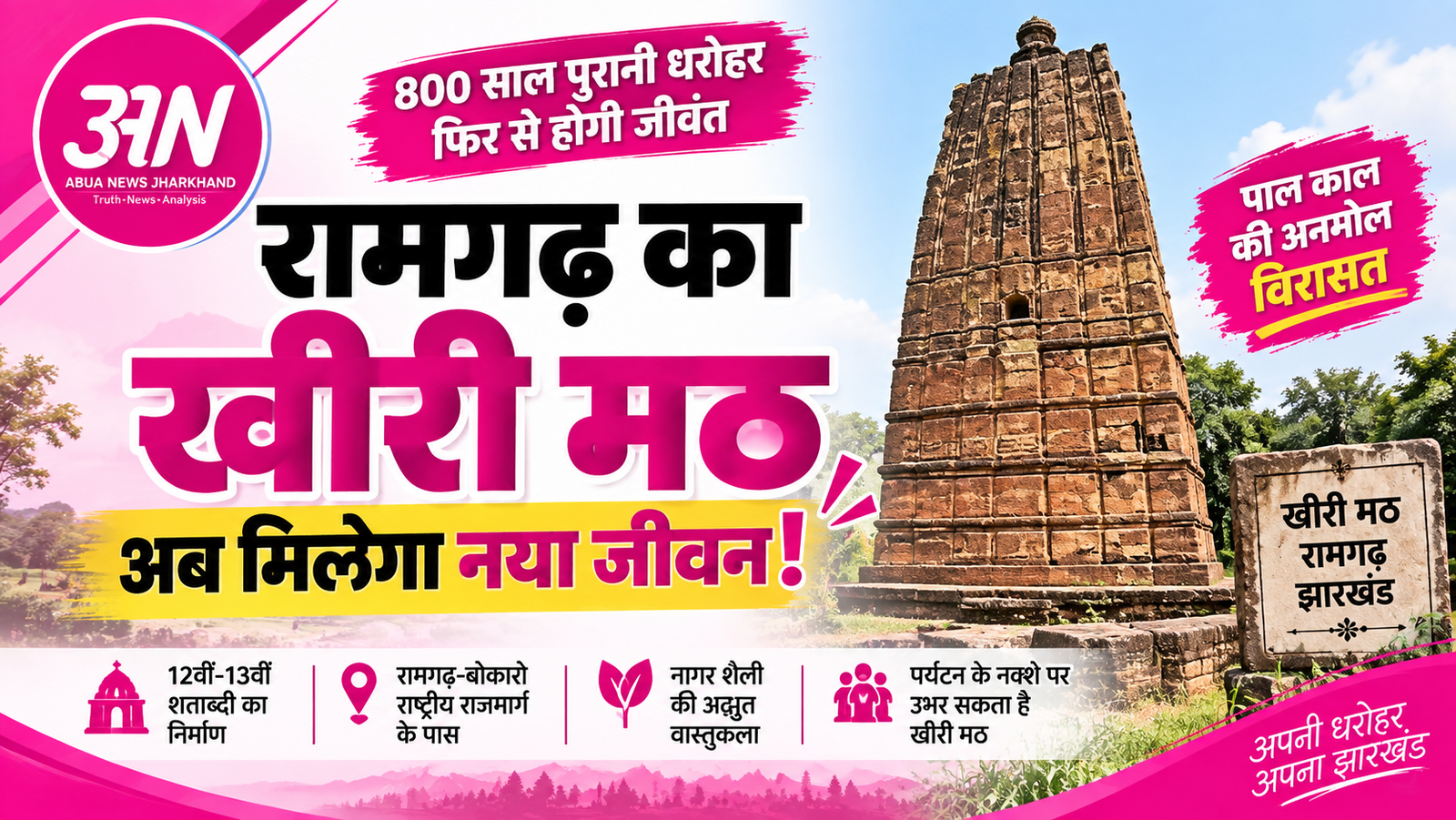 800 साल से खड़ा है झारखंड का यह रहस्यमयी मंदिर, अब खीरी मठ को मिलेगा नया जीवन!