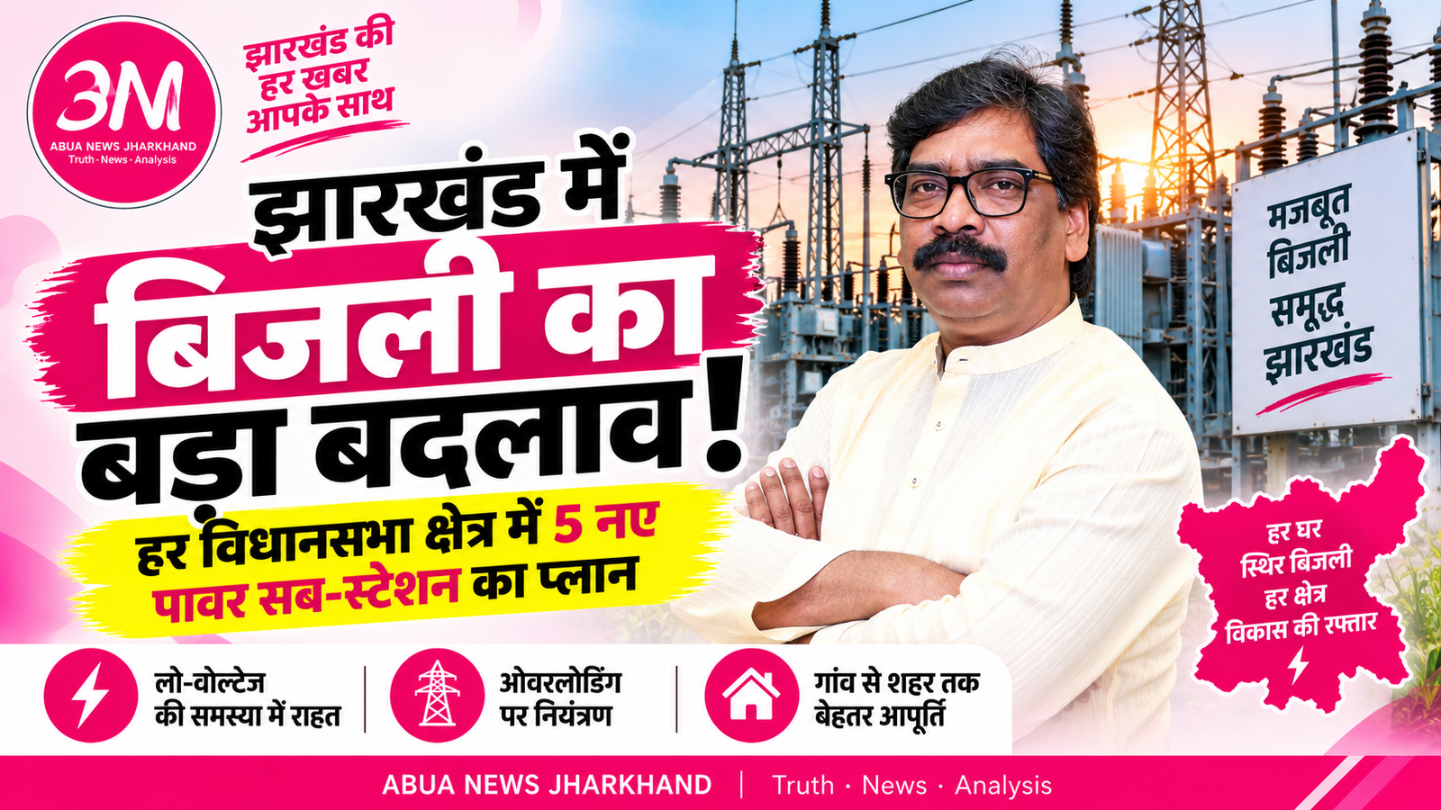 झारखंड की बिजली व्यवस्था में बड़ा बदलाव: हर विधानसभा क्षेत्र में बनेंगे कम-से-कम 5 नए पावर सब-स्टेशन