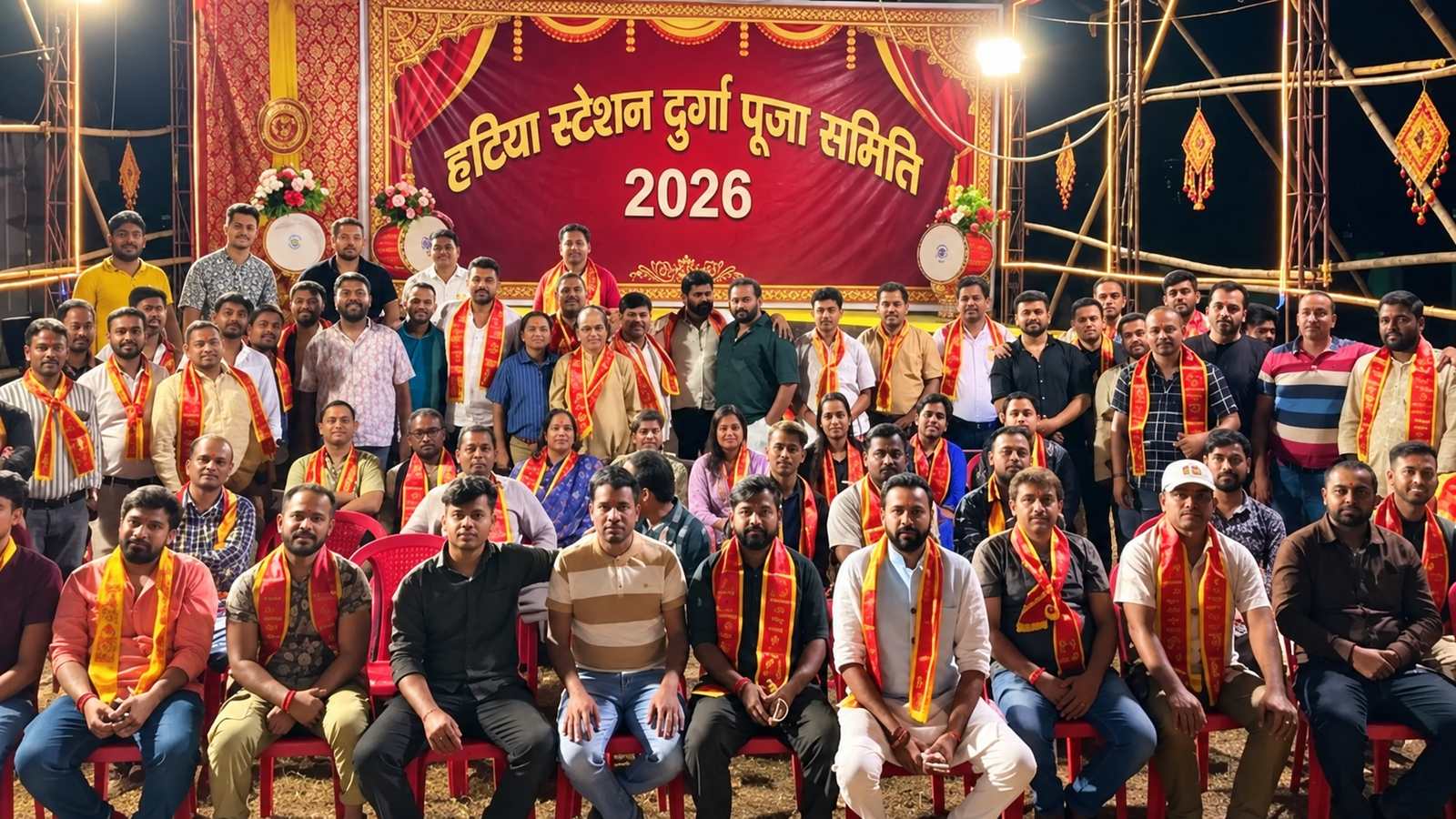 हटिया रेलवे स्टेशन दुर्गा पूजा समिति की कमान फिर नंदन यादव को, इंद्रजीत सिंह बने सचिव