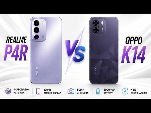 OPPO K14 Plus vs Realme P4 Pro: कीमत करीब, लेकिन बैटरी, चार्जिंग और कैमरे में किसका पलड़ा भारी?