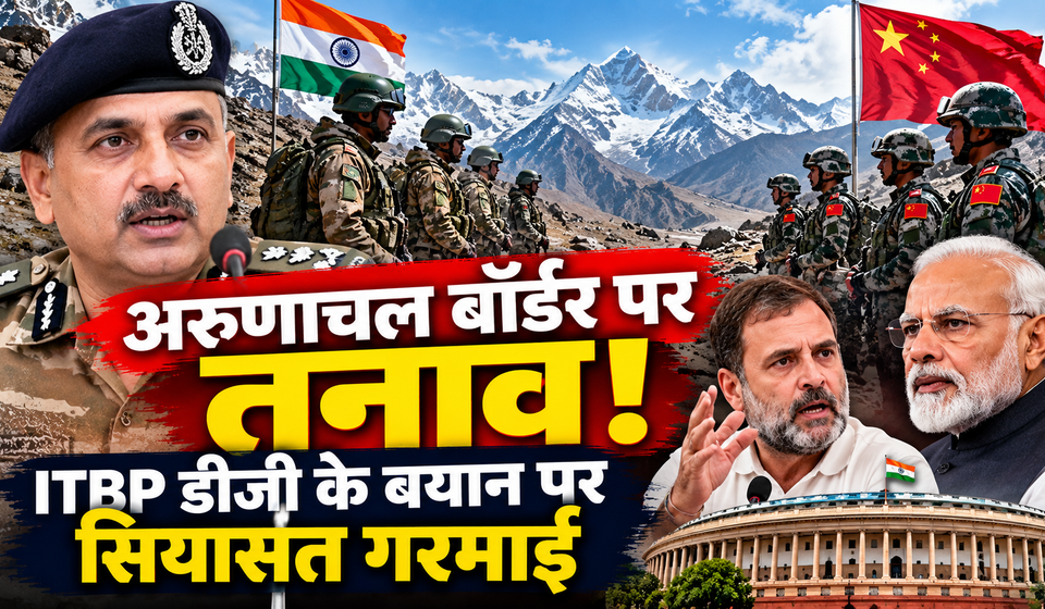 अरुणाचल बॉर्डर पर भारत-चीन आमने-सामने! ITBP डीजी के खुलासे से सियासी तूफान, कांग्रेस ने पीएम मोदी से मांगा जवाब India China border tension Arunachal Pradesh ITBP DG Shatrujeet Kapur statement October 2026