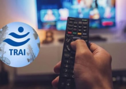 Smart TV displaying live television streaming apps under TRAI's proposed government approval rules.Live TV Apps Approval