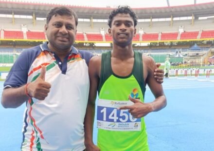 Jharkhand athlete Emanuel Kisku sets a national record in the 80m hurdles at the National Junior Athletics Championship.Emanuel Kisku National Record