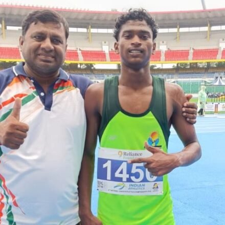 Jharkhand athlete Emanuel Kisku sets a national record in the 80m hurdles at the National Junior Athletics Championship.Emanuel Kisku National Record