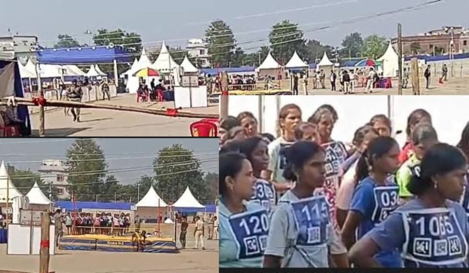 Ramgarh Home Guard Recruitment: RFID और ड्रोन तकनीक से हो रही निष्पक्ष चयन प्रक्रिया, दुलमी की महिला अभ्यर्थियों ने दिखाया दम Female candidates participate in the Ramgarh Home Guard physical efficiency test under RFID and drone surveillance.