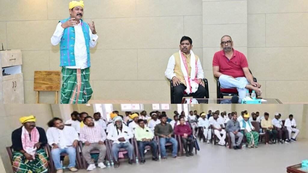 Jharkhand Chief Minister Hemant Soren meeting the joint delegation of Marang Buru Dharmagarh and Santal society