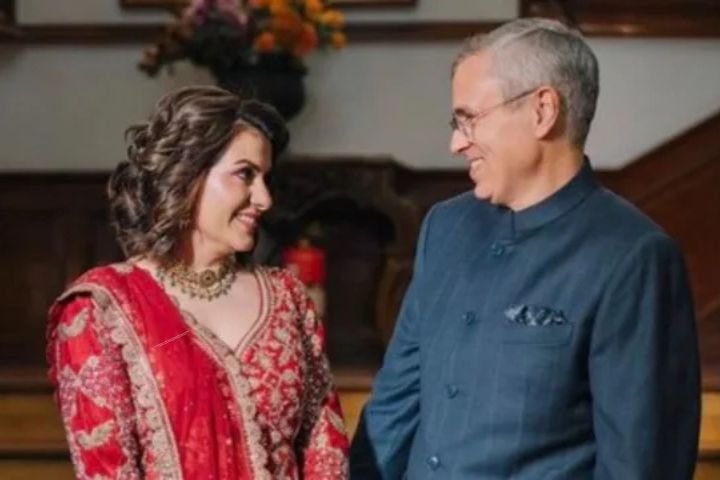 Jammu and Kashmir Chief Minister Omar Abdullah and journalist Nidhi Razdan in wedding announcement photographs shared on social media.Omar Abdullah Nidhi Razdan Wedding