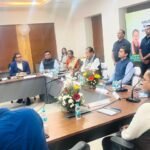 Jharkhand Finance Minister Radhakrishna Kishore during the IRIS system agreement signing ceremony.IRIS System in Jharkhand