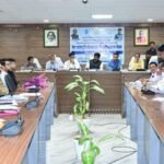 Minister Yogendra Prasad reviews drinking water projects with officials at Giridih Collectorate in Jharkhand.Drinking Water Projects in Jharkhand