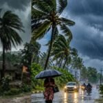 Jharkhand weather alert for thunderstorms, lightning and strong winds due to a cyclonic storm in October 2026.Jharkhand Weather Alert
